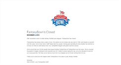 Desktop Screenshot of fantasybowl.com