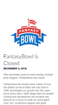 Mobile Screenshot of fantasybowl.com