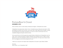 Tablet Screenshot of fantasybowl.com